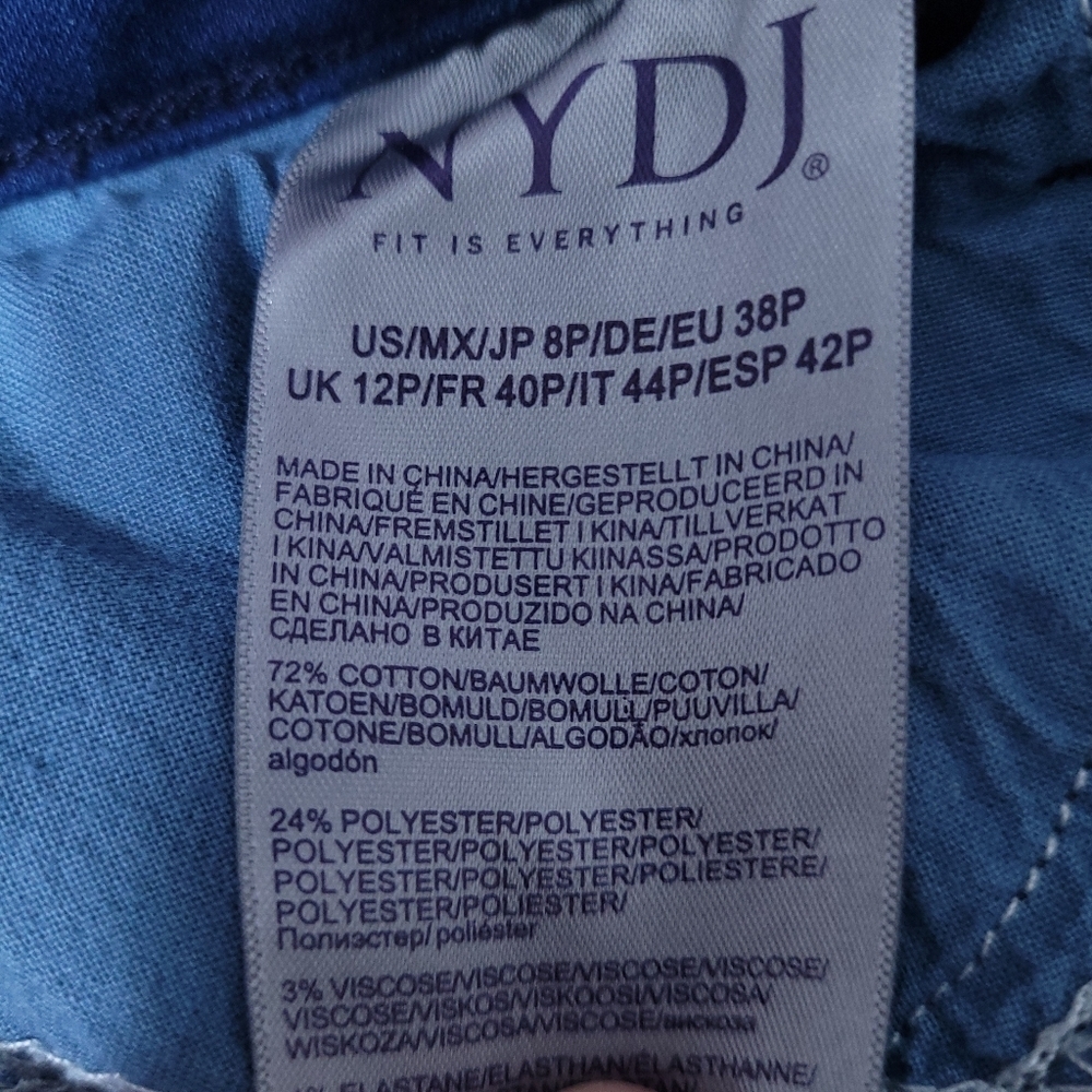 NYDJ Lift Tuck Slim Bootcut Stretch Denim Women's Jeans Size 8P - Picture 10 of 10